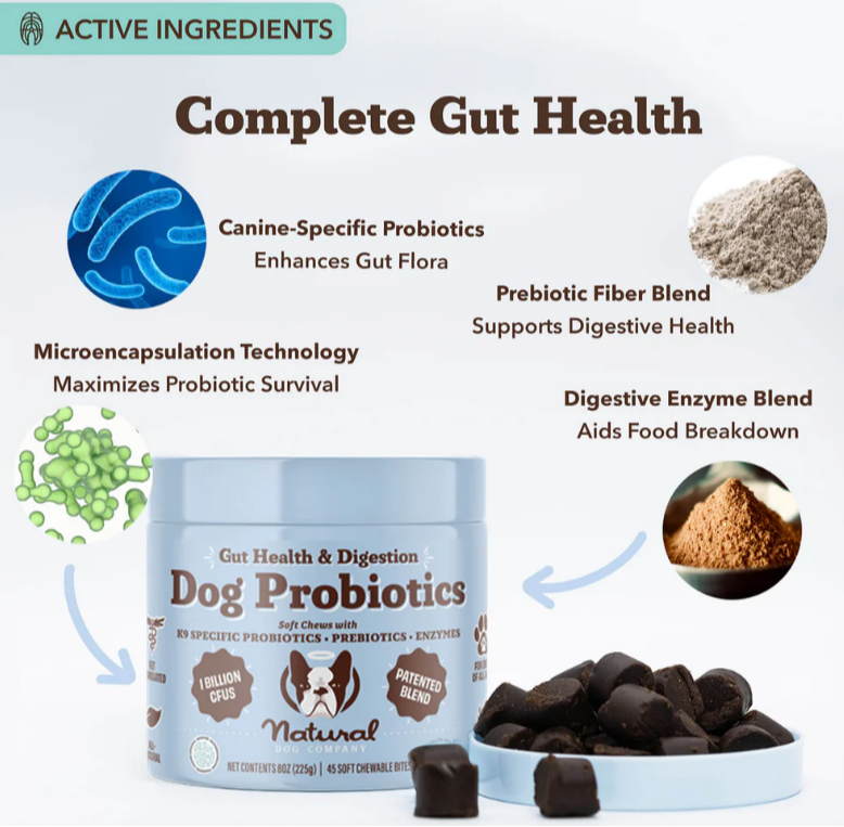 Natural Dog Co PROBIOTIC Supplement, 45 ct