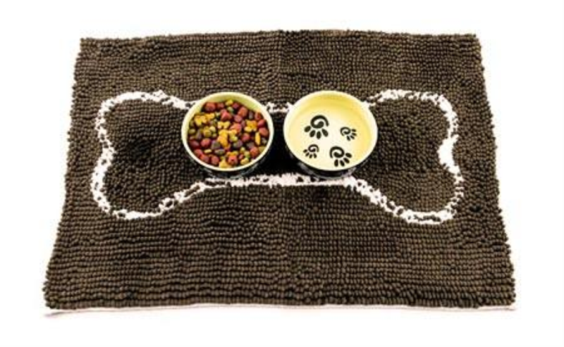 Soggy Doggy - Slopmat - Dark Chocolate w/Oatmeal Bone - 18x24, S