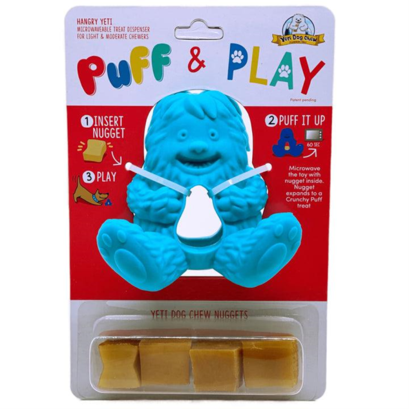 Yeti Dog Chew - Hangry Yeti Puff &amp; Play - Blue