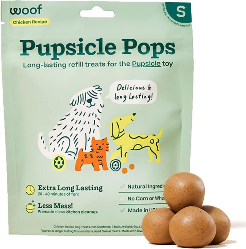 Woof Pet - Pupsicle Pops - Chicken &amp; PB, SM 6.5 oz.