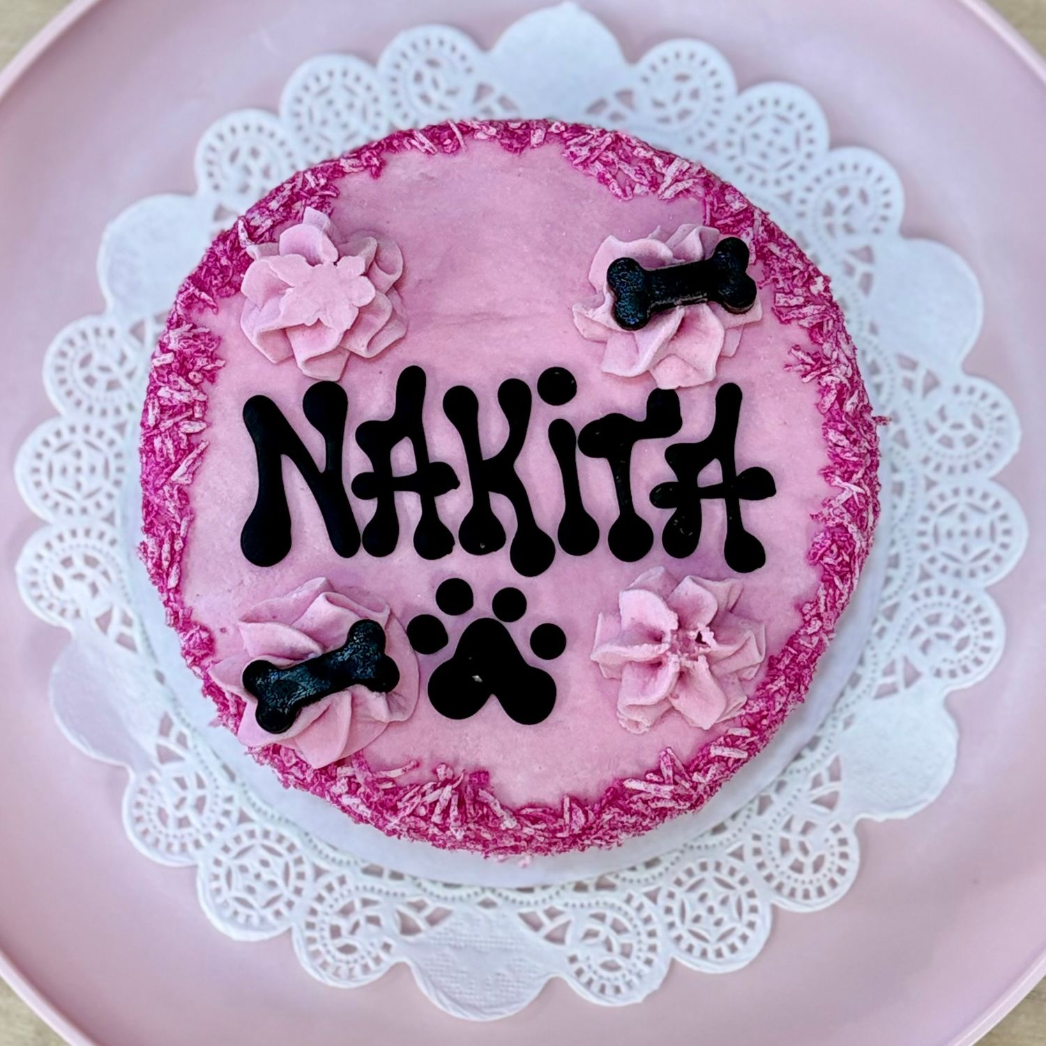 CeleBARK Cake - 5" Custom color, Colour: Pink