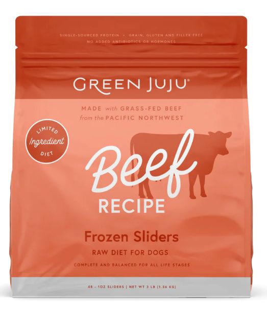 Frozen Raw GF Limited Ingredient, Material: Beef Sliders 3#