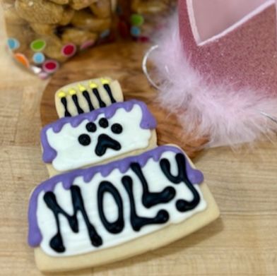 Personalized Pawty Cake Howlin' Honey Cookie