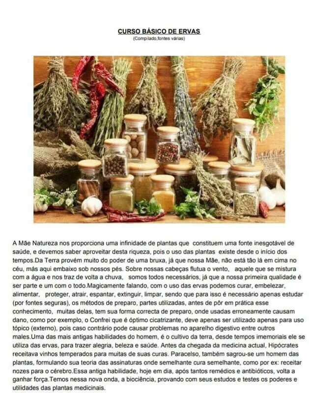 CURSO BÁSICO DE ERVAS