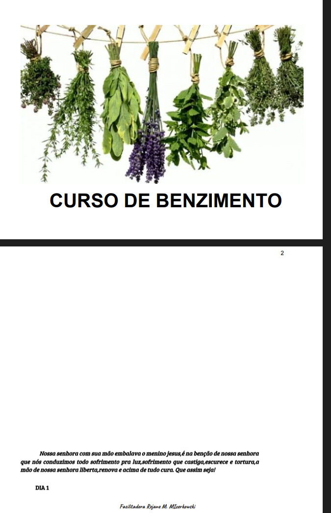 CURSO DE BENZIMENTO