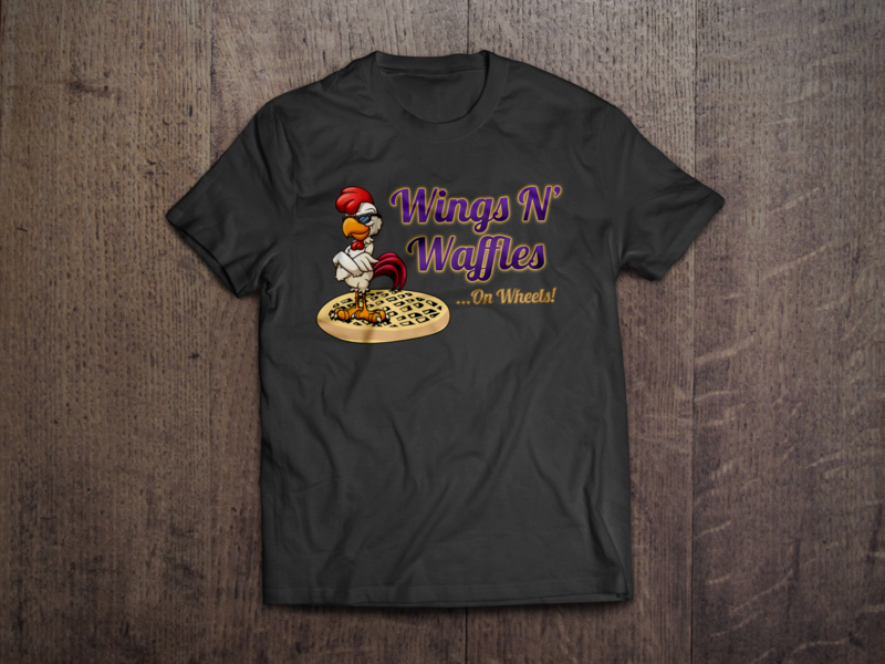 Wings N&#39; Waffles and Chicken T-Shirt