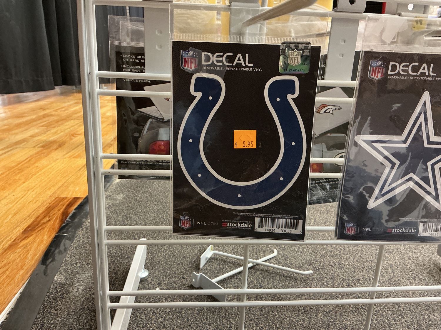 Decal, Small Vinyl, Team: Indianapolis Colts