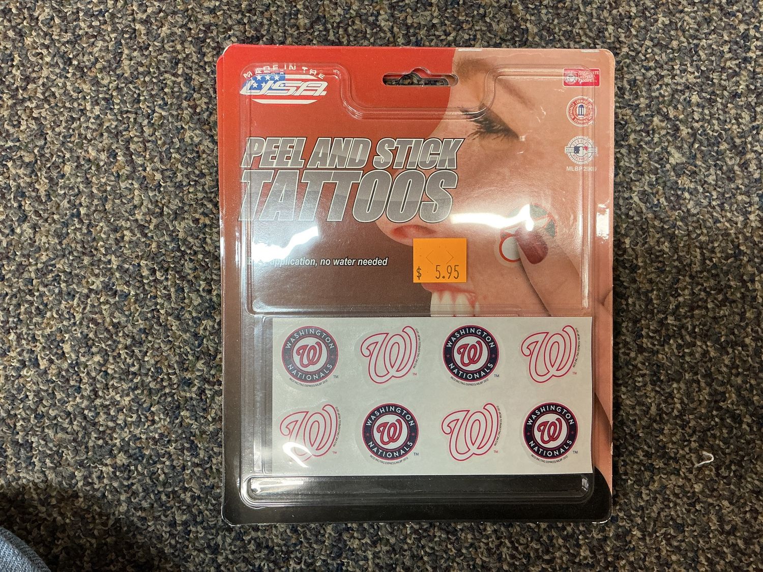 Sports Team Peel and Stick Tattoos
