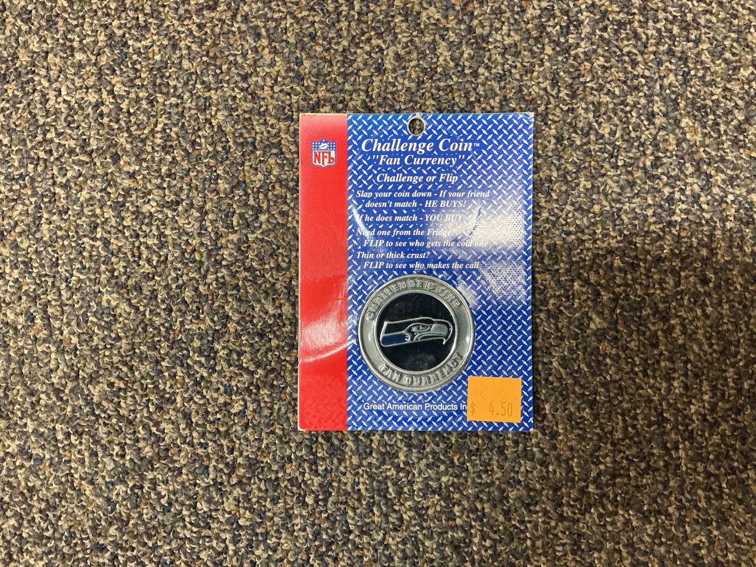 NFL Challenge Coin Seattle Seahawks