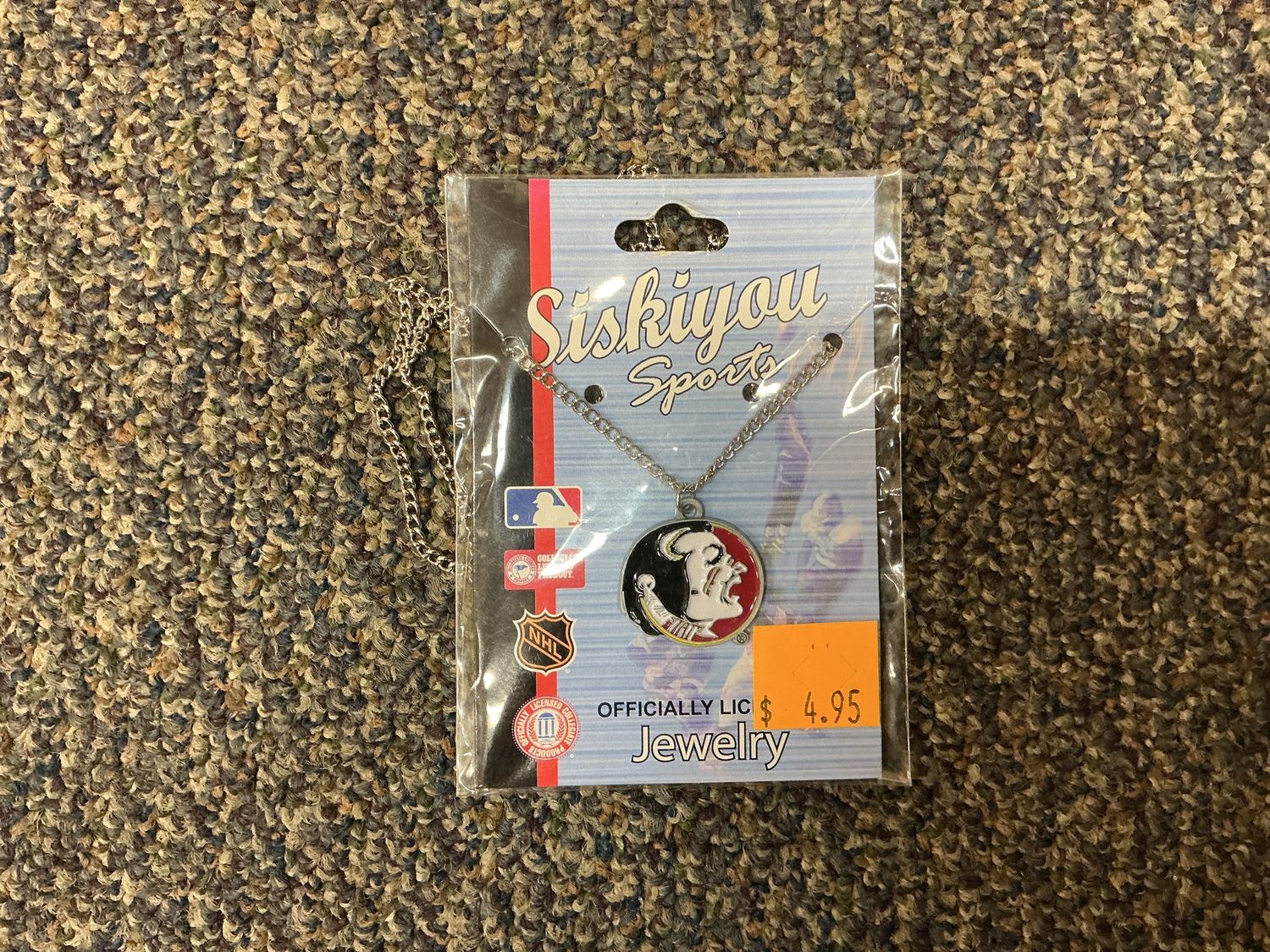 Sports Team Mascot Necklace Florida State’s Osceola