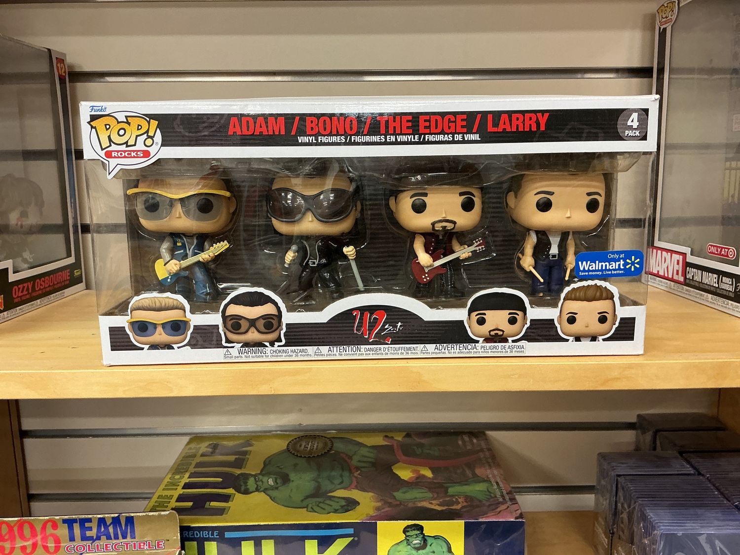 Funko POP! Rocks, Character: 4 Pack 270 Adam/271 Bono/272 The Edge/273 Larry (U2 Zoo TV)