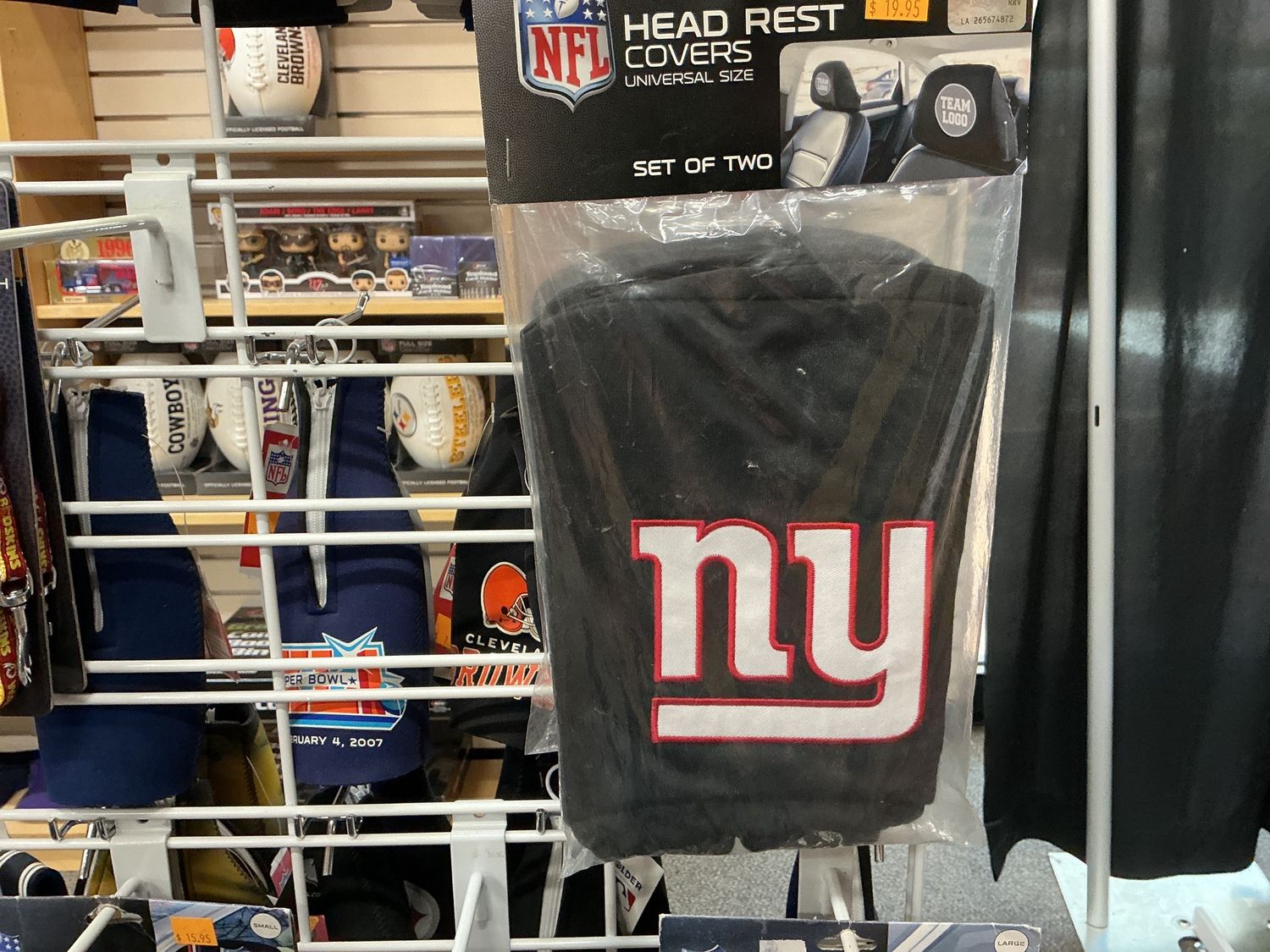 NFL Head Rest Covers / New York Giants