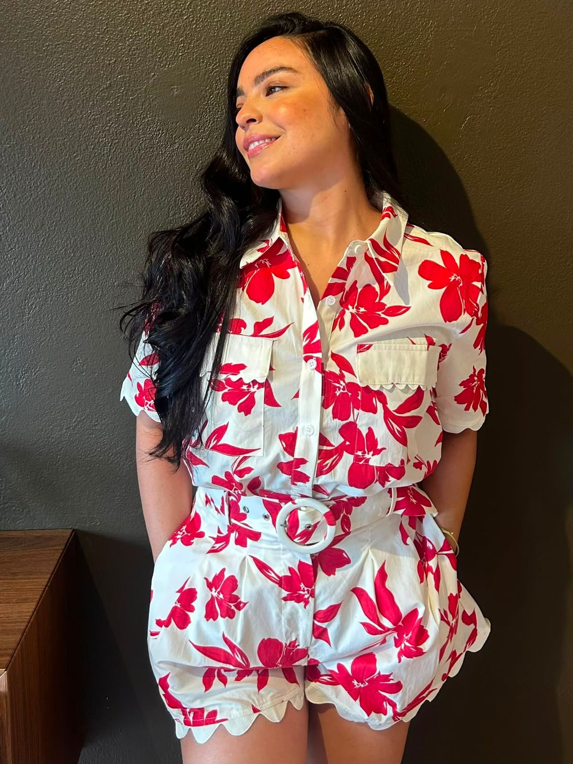 Scarlet Bloom Top