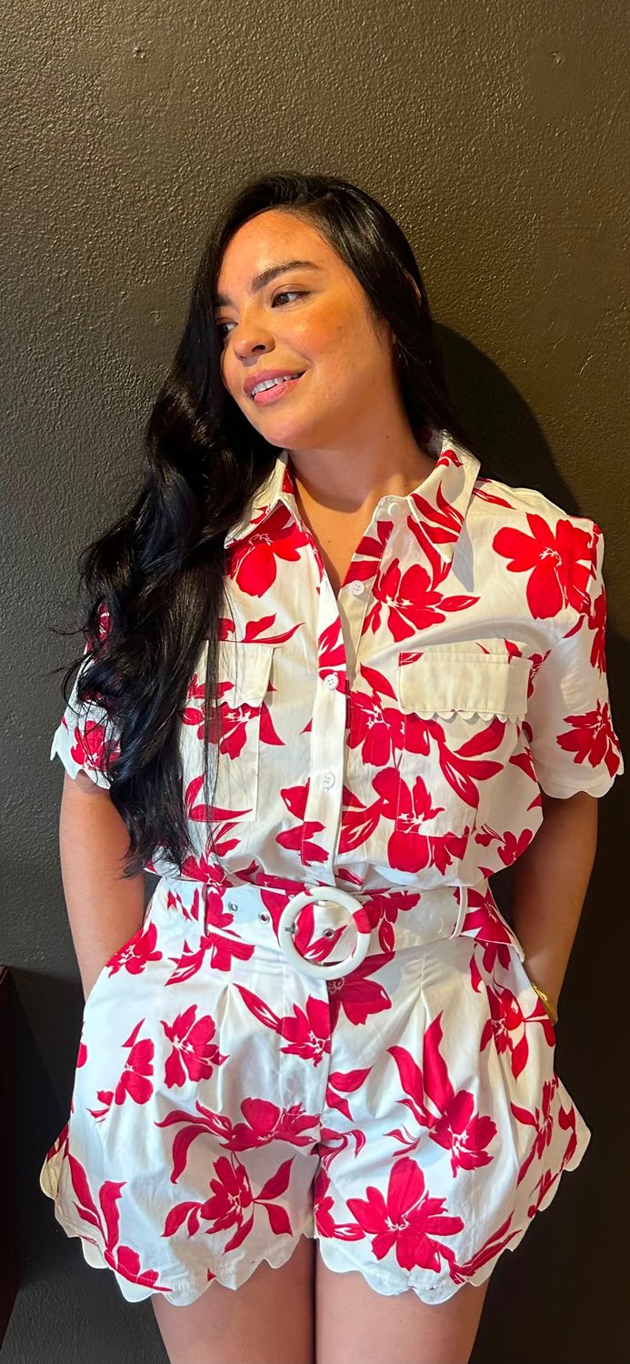 Scarlet Bloom Shorts