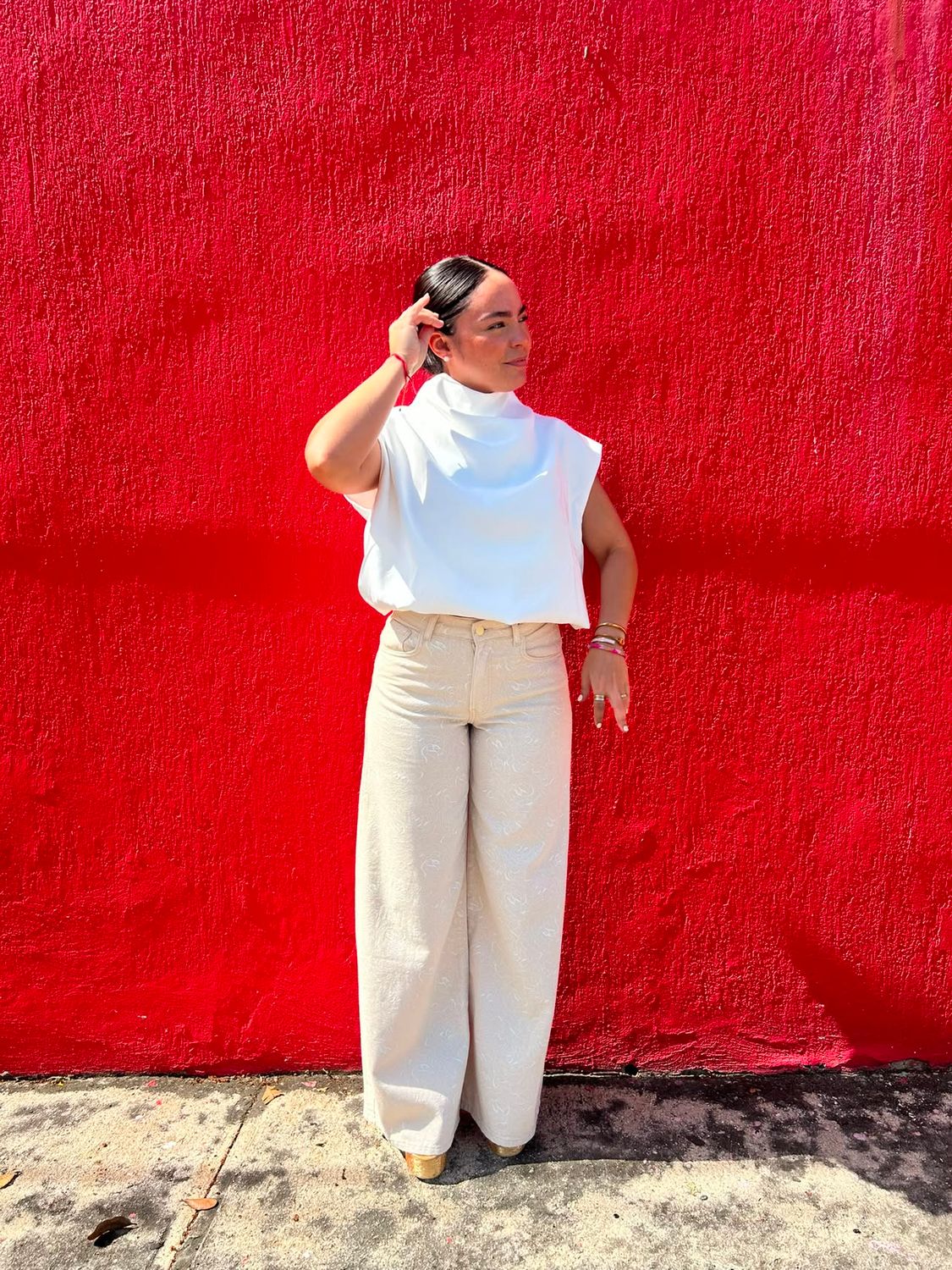 Ivory Bloom Pants