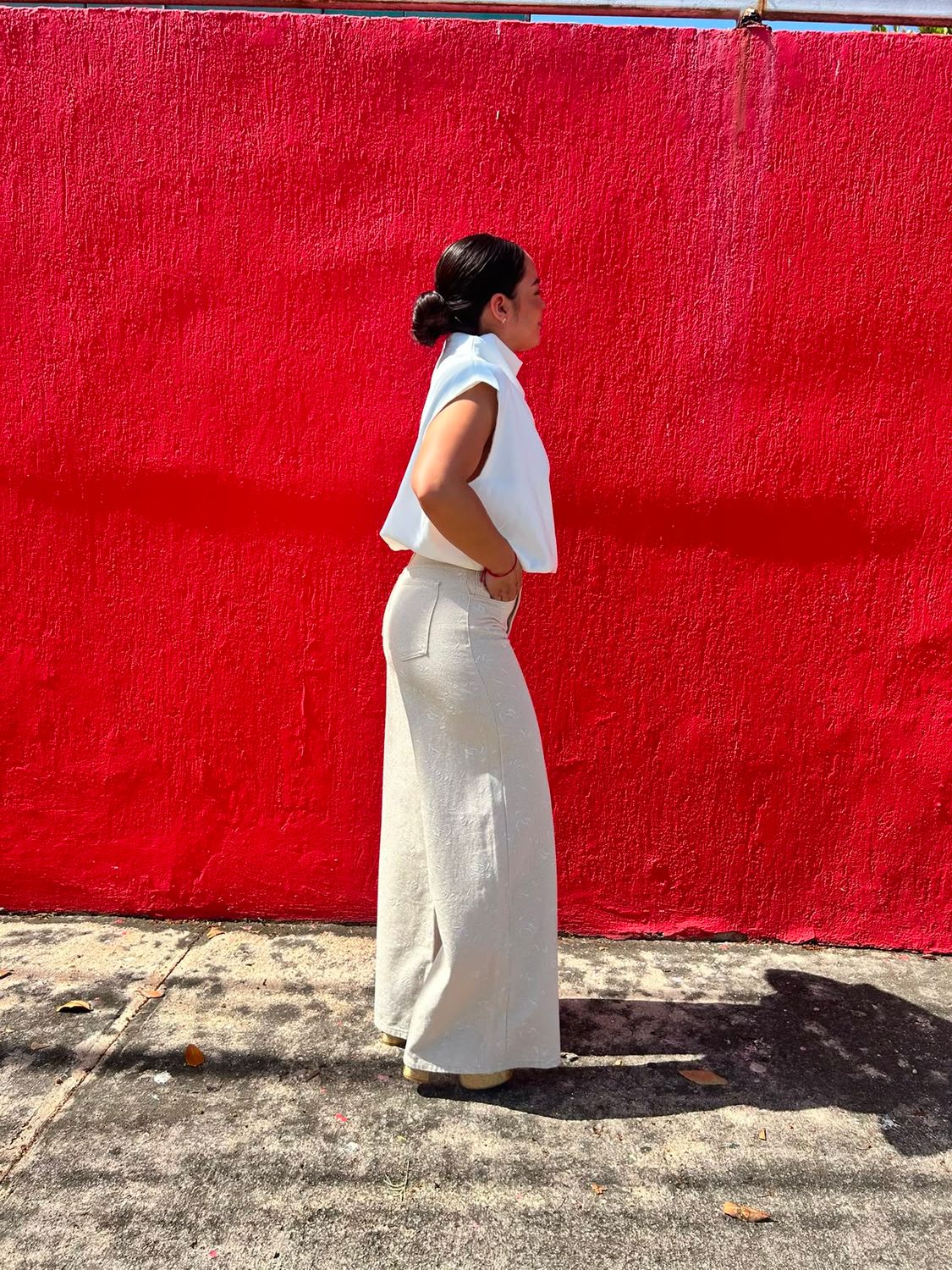 Ivory Bloom Pants