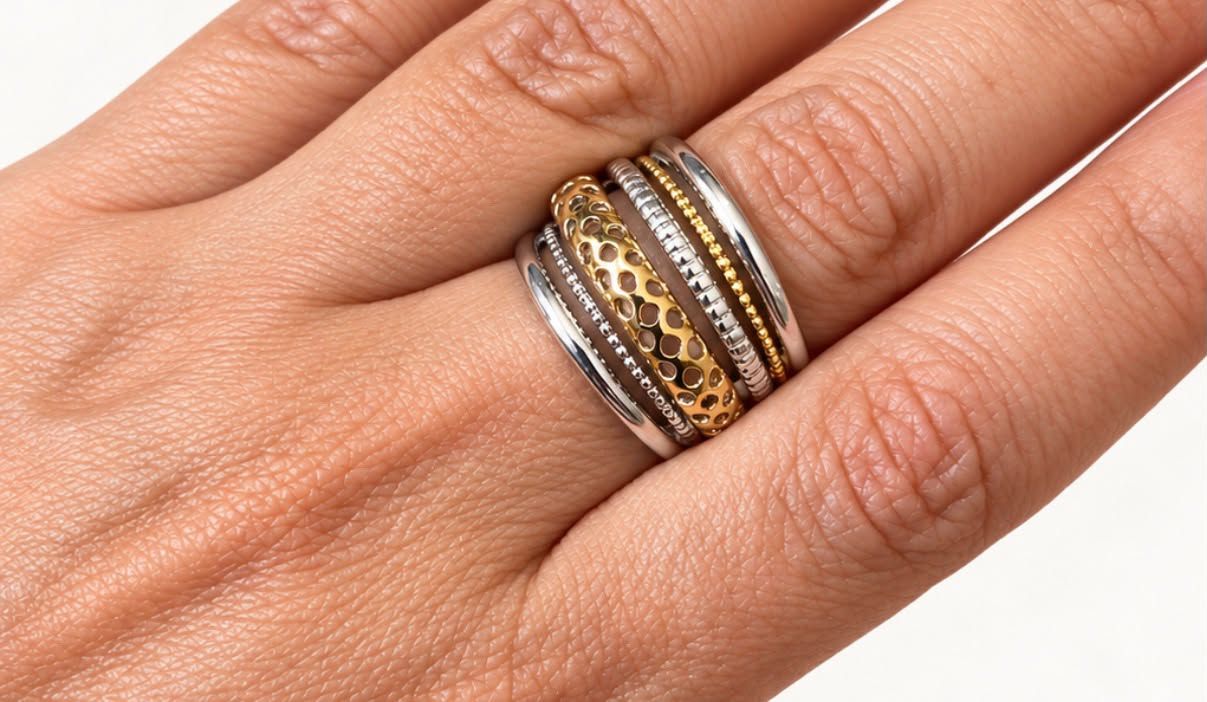 Mosaic Two Tone Ring