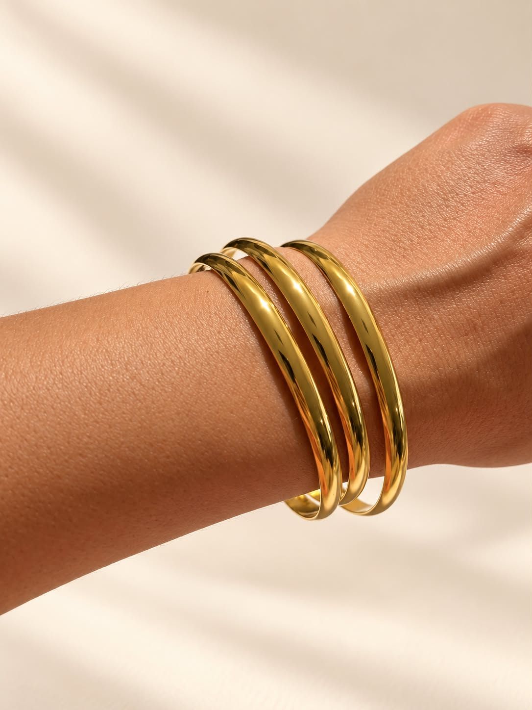 Golden Trio Bangle Set