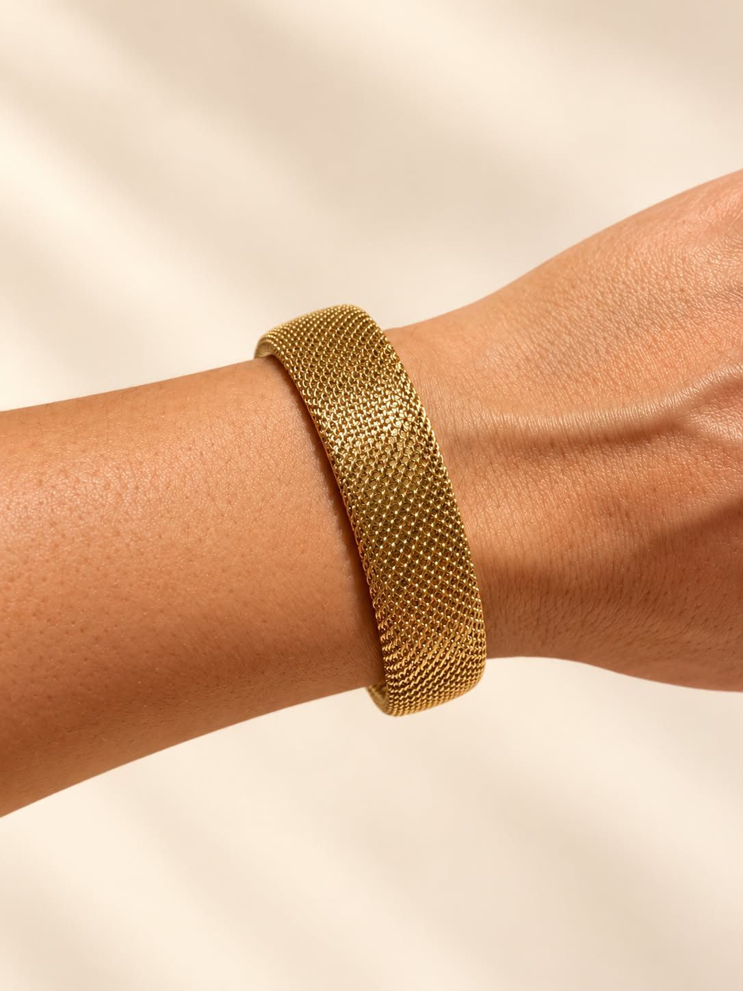 Golden Mesh Cuff