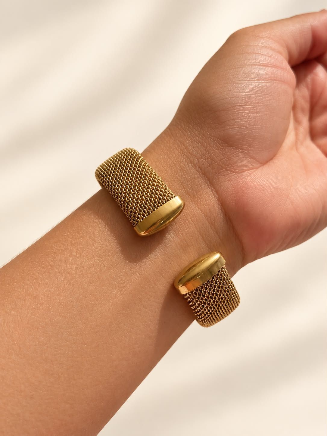 Golden Mesh Cuff