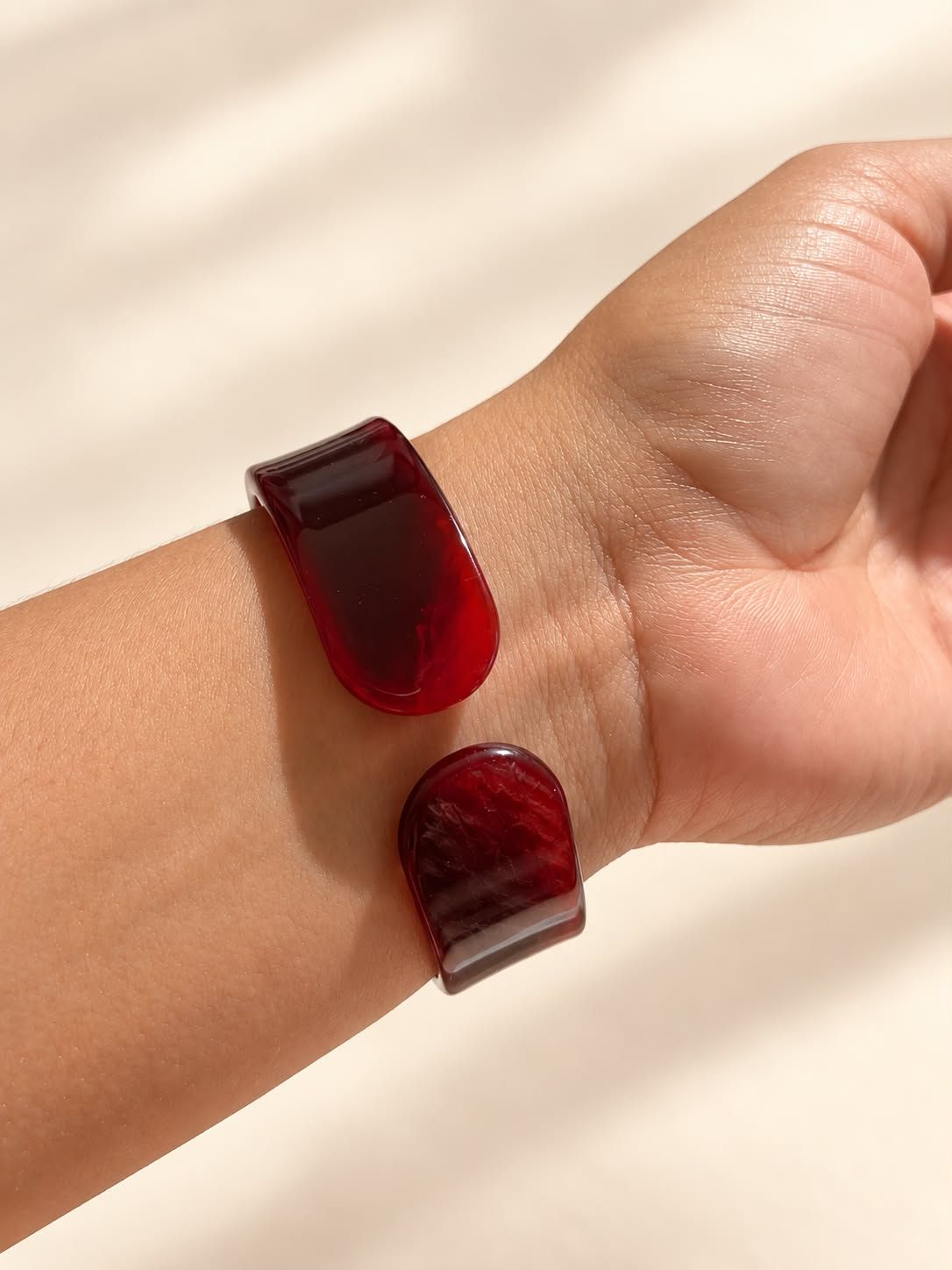 Burgundy Gloss Cuff