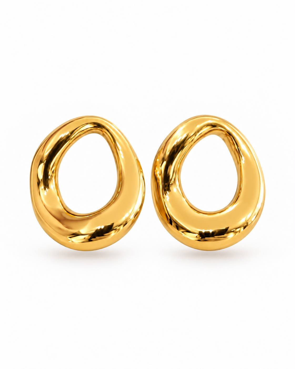 Sculpted Gold Oval