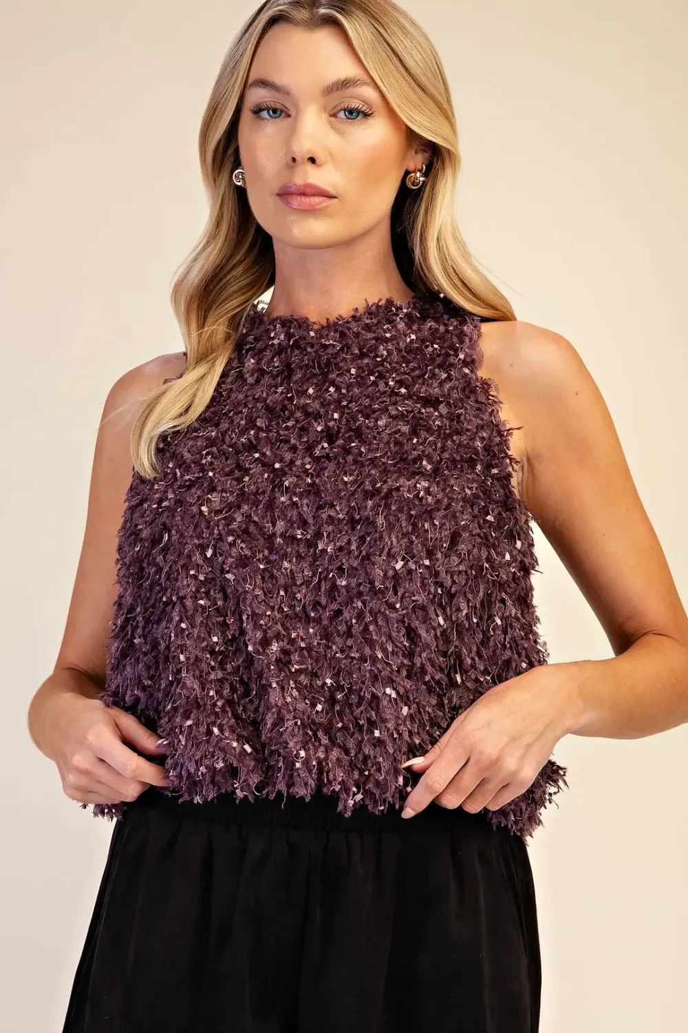 Feather Fringe Balloon Top