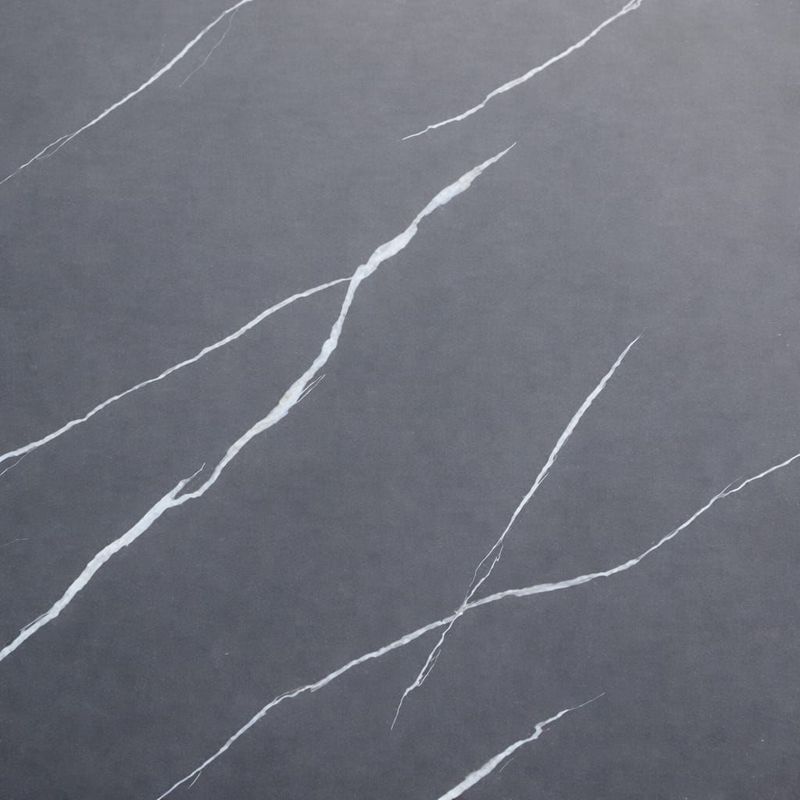 Panel PVC Pared Efecto Mármol Negro Rayo Alto Brillo 260x120 cm