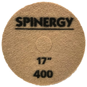 Spinergy Stone Polishing Pad - 17&quot; Black (400 Grit)