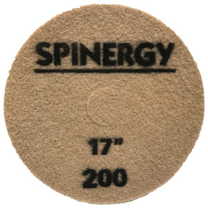 Spinergy Stone Polishing Pad - 17&quot; Brown (200 Grit)