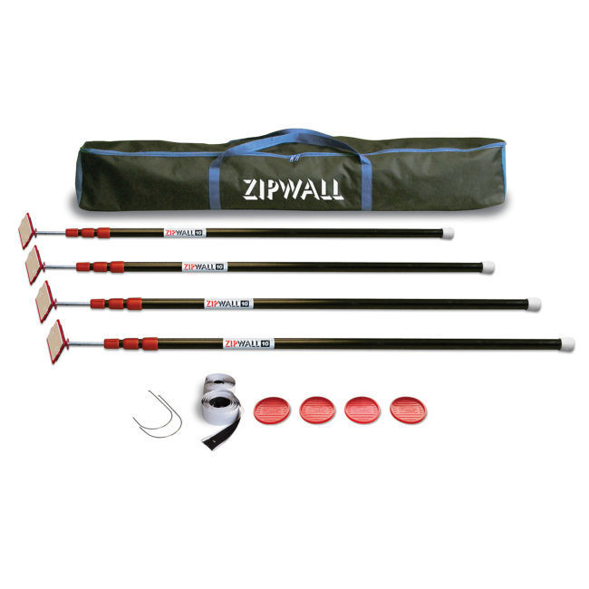 ZipWall 10&#39; ZipPole (4pk)