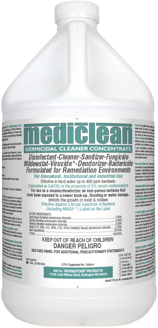 Mediclean Germicidal Cleaner Concentrate, Mint (Gal)