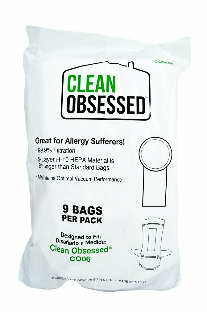 Clean Obsessed 6 Quart Vacuum Bag (9 pk.)