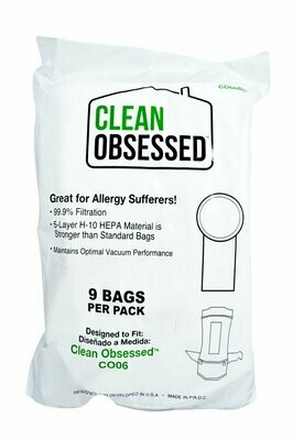 Clean Obsessed 6 Quart Vacuum Bag (9 pk.)