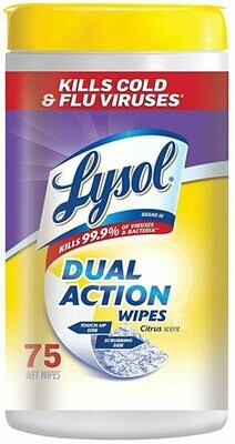 Lysol Citrus Scent Dual Action Wipes (6 pack) Lysol Citrus Scent Dual Action Wipes (6 pack)