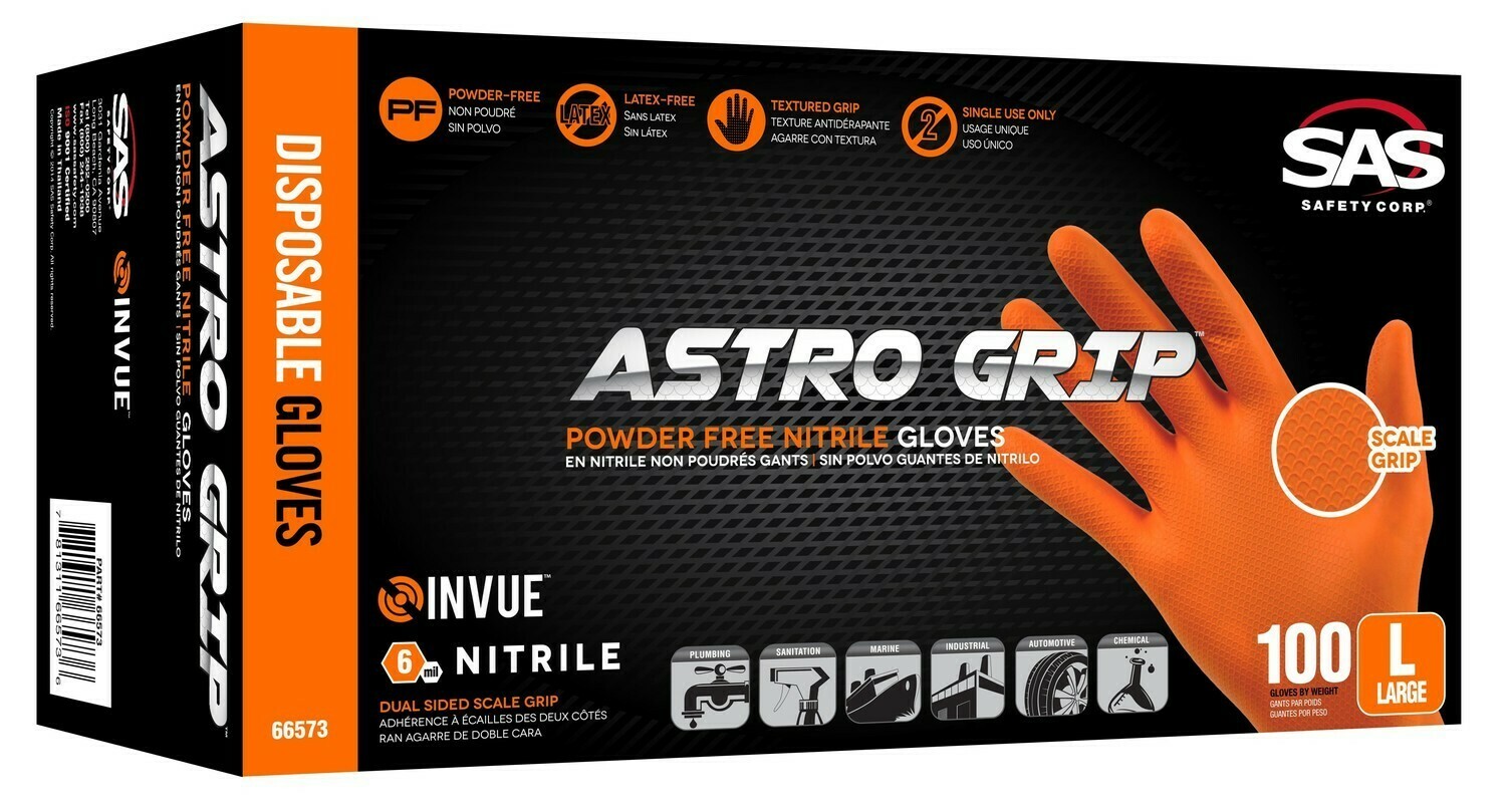 Astro-Grip Nitrile Disposable Glove (100 ct.) Select Size
