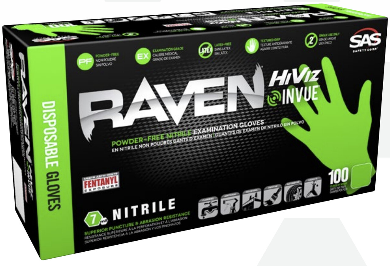 Raven Nitrile Disposable Glove (100 ct.) Select Size