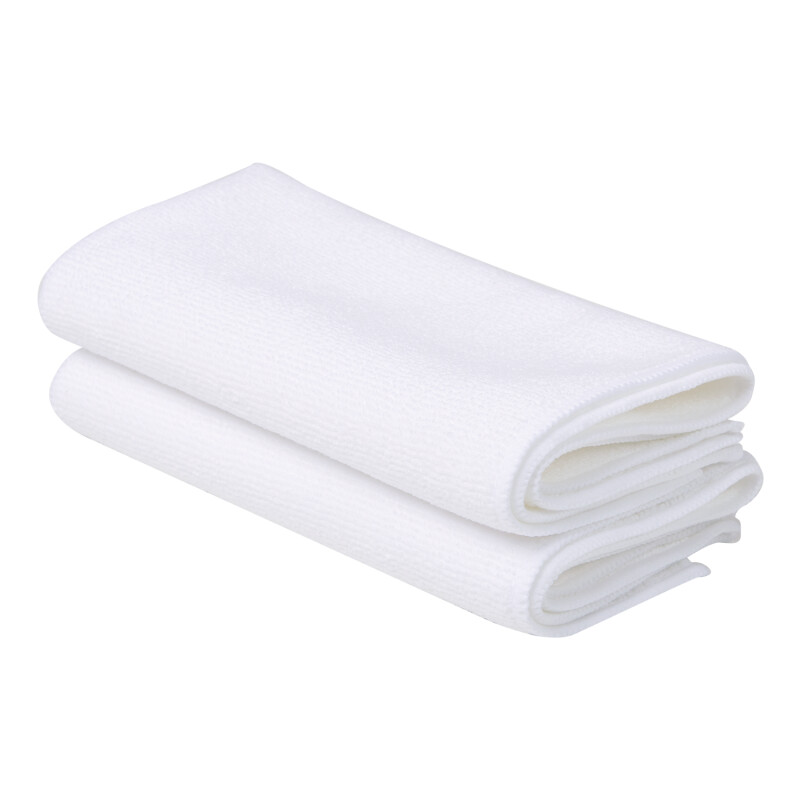 Microfiber Towel, White (12 pack)