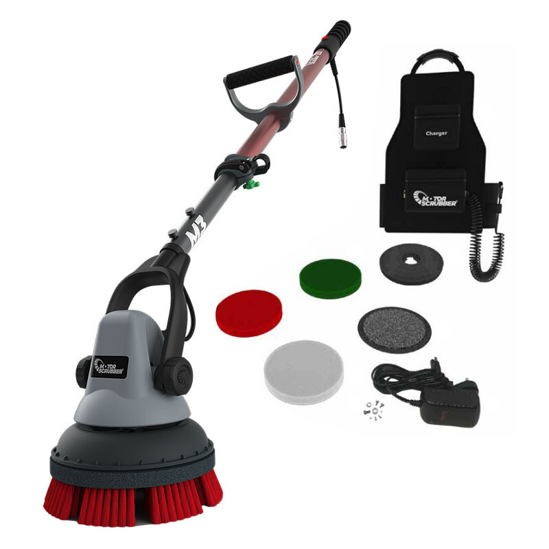 Motor Scrubber M3 Starter Kit, Medium Handle