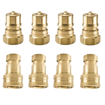1/4&quot; Brass Quick Connect Coupler Set (4 each)