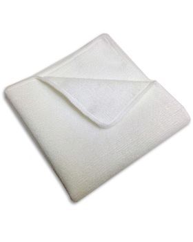 16&quot; x 16&quot; Microfiber Cloth, White (12 pack)