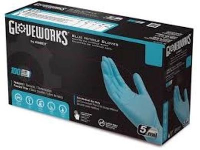 Gloveworks Powder-Free Nitrile Gloves (100ct)