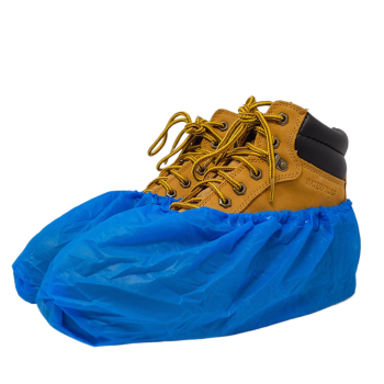 ShuBee Waterproof Shoe Covers, Light Blue (40 pair)