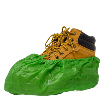 ShuBee Waterproof Shoe Covers, Green (40 pair)