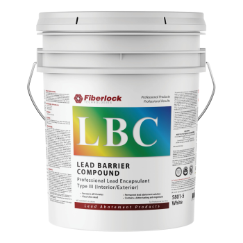 Fiberlock Lead Barrier Compound III, White (5 Gal.)