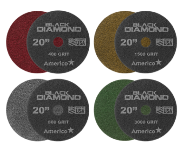 Black Diamond 20&quot; Concrete Polishing Pads (4 pack)