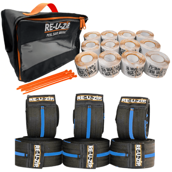 RE-U-ZIP Reusable Dust Barrier Zipper, Pro Bundle