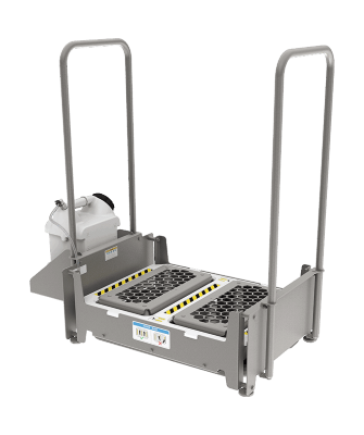 Airless Walk-Through Footwear Sanitizing Unit