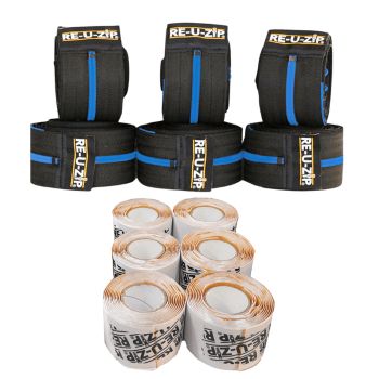 Re-U-Zip Reusable Dust Barrier Zipper, 6 Pack