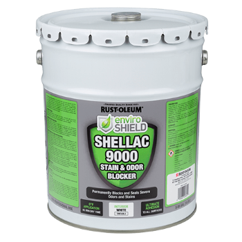 Enviroshield Shellac 9000 Odor &amp; Stain Blocker, Wht (5 gal.)
